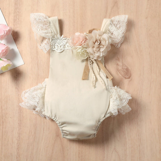 Body Infantil Femenino de Encaje