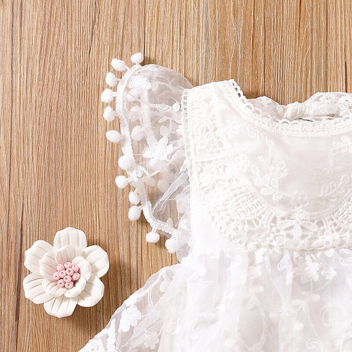 Body Infantil Encaje y Lunares