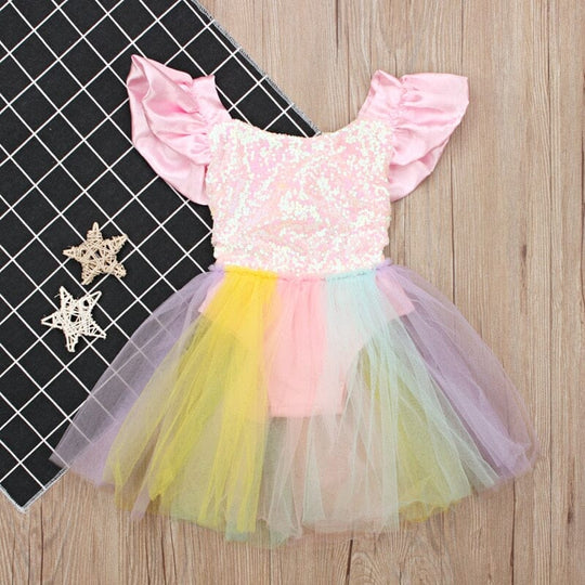 Body Infantil Tul Sainha