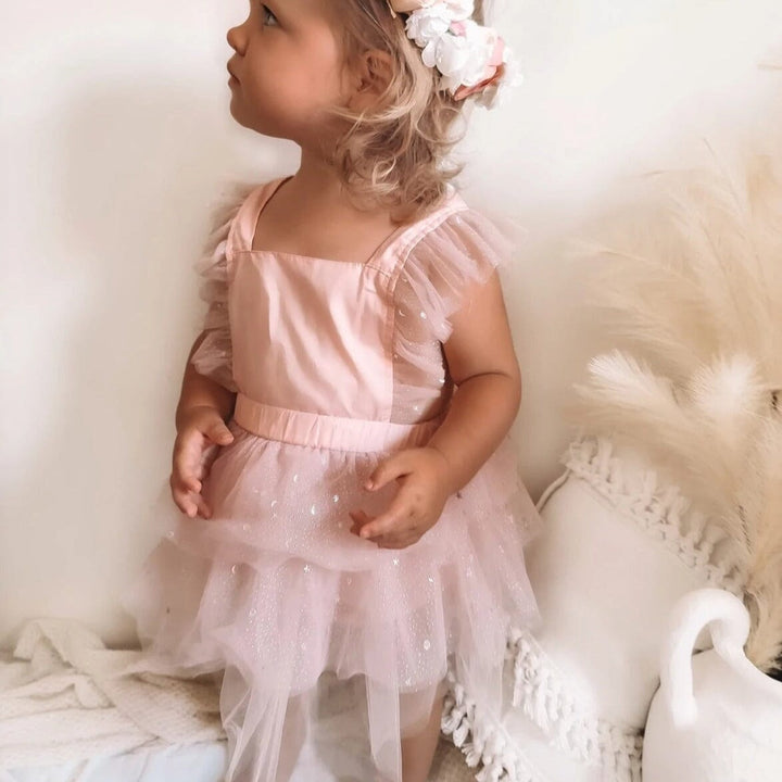 Vestido Infantil Body Tul