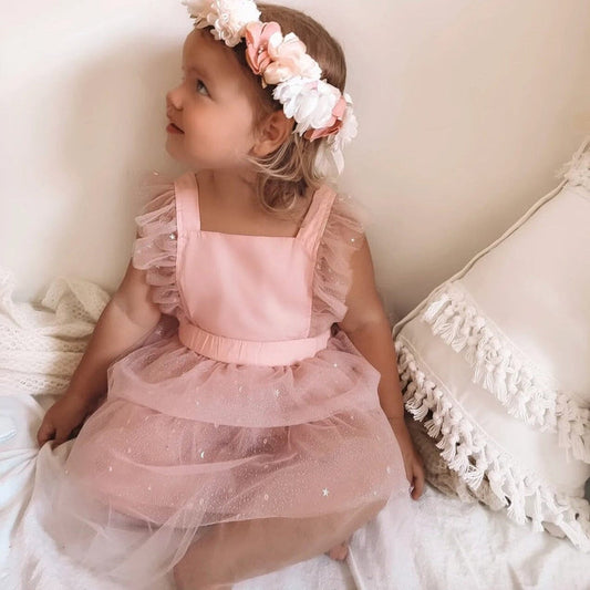 Vestido Infantil Body Tul