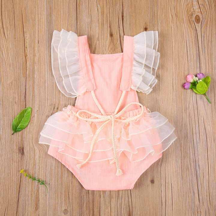 Body Infantil Femenino Flores Bordadas