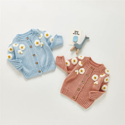 Cárdigan Infantil Margaritas