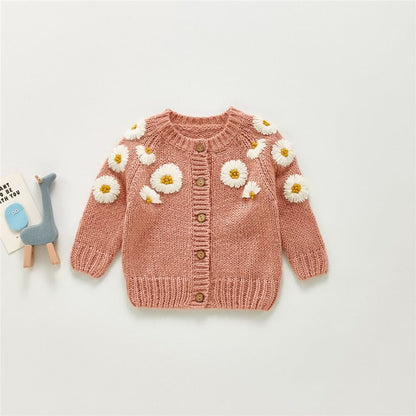 Cárdigan Infantil Margaritas