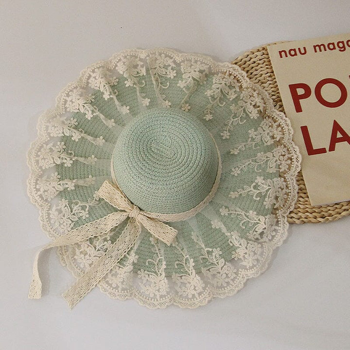 Gorro Infantil de Encaje y Tul