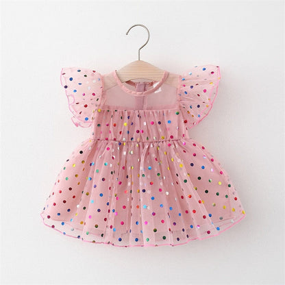 Vestido Infantil Lunares de Colores