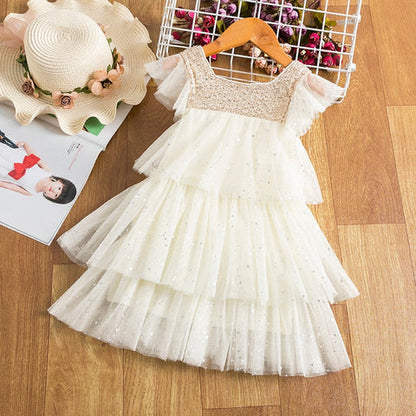 Vestido Fiesta Infantil Volantes
