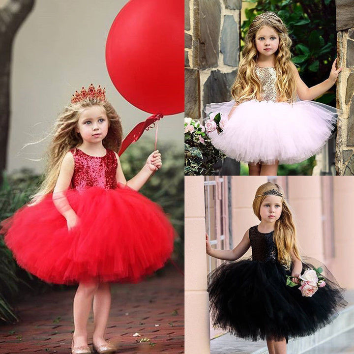 Vestido de Fiesta Infantil Glitter y Tul