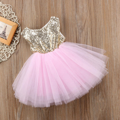 Vestido de Fiesta Infantil Glitter y Tul