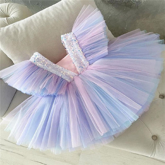 Vestido de Fiesta Infantil Tul y Encaje
