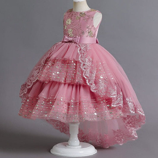 Vestido Fiesta Infantil Tul Lentejuelas