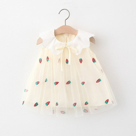 Vestido Infantil Fresas