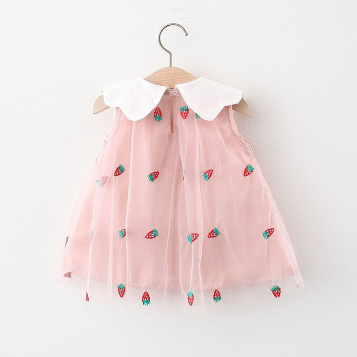 Vestido Infantil Fresas