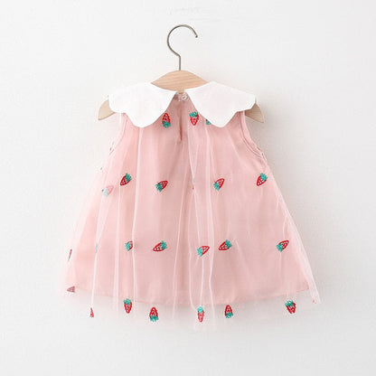 Vestido Infantil Fresas