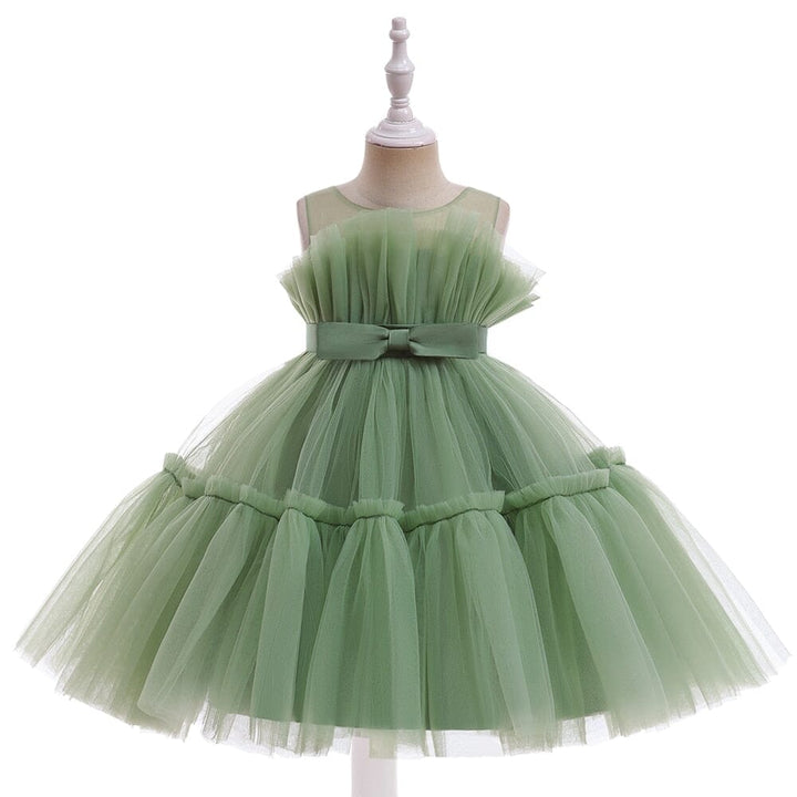 Vestido Infantil Arco Iris Laçinho