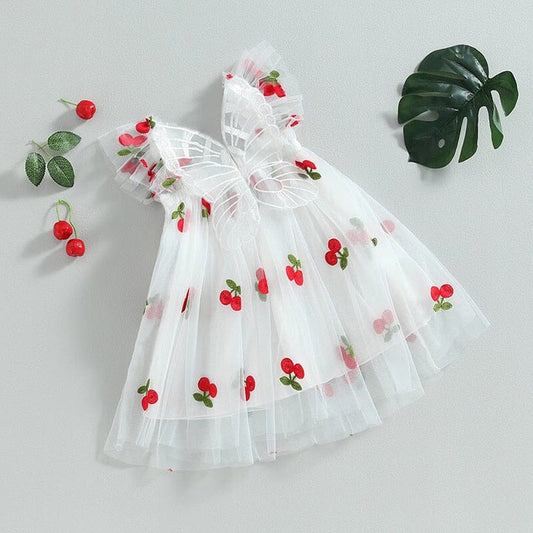 Vestido Infantil Cherry Wing