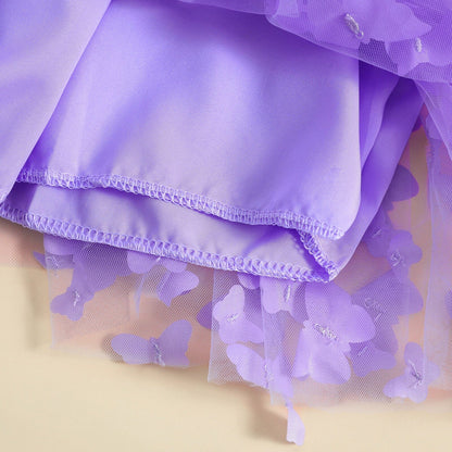 Vestido Infantil Tul Mariposas