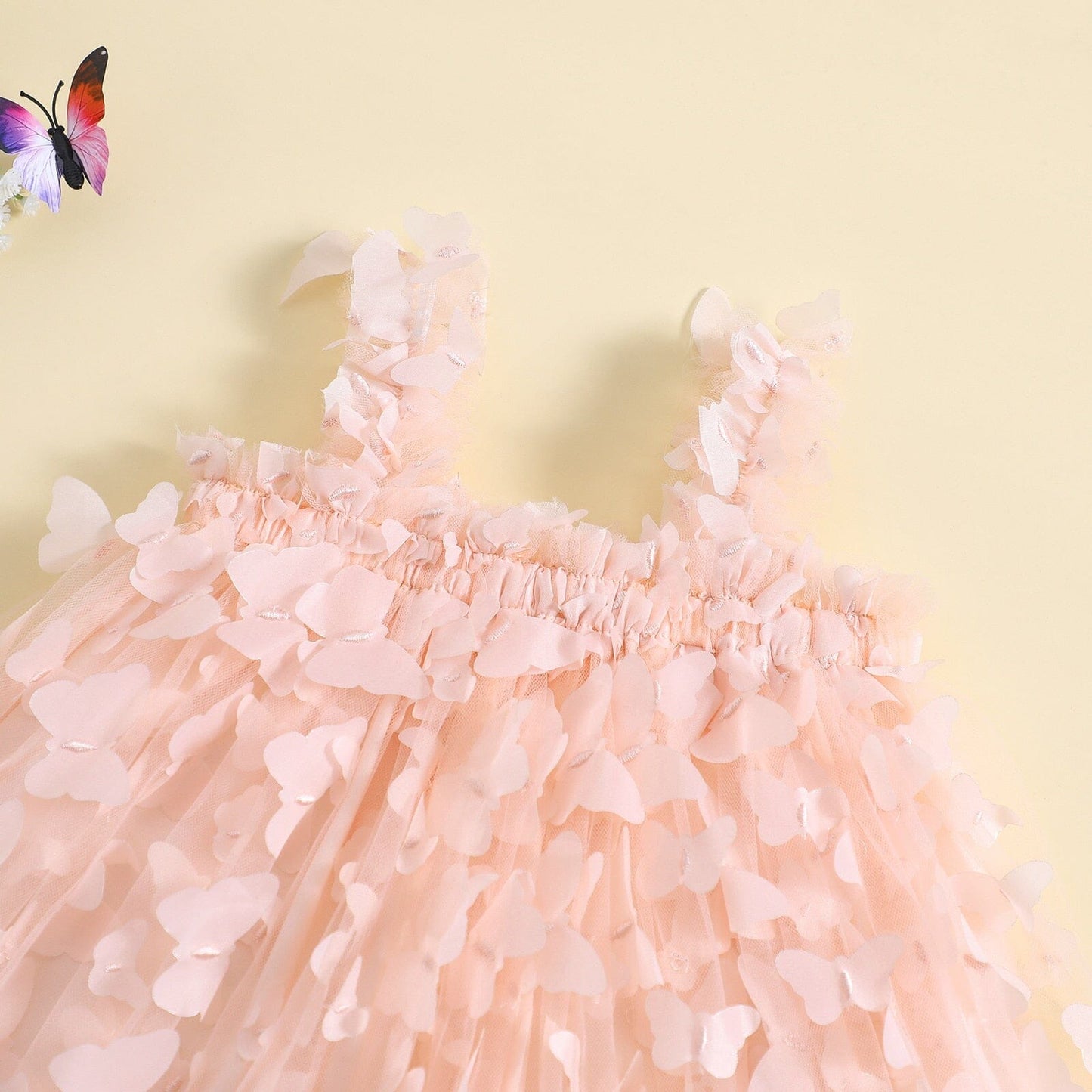 Vestido Infantil Tul Mariposas