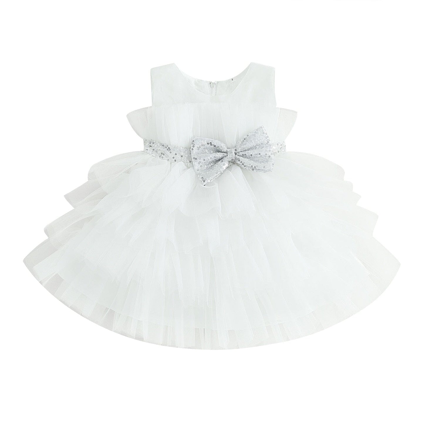 Vestido de Fiesta Infantil Lazo y Tul