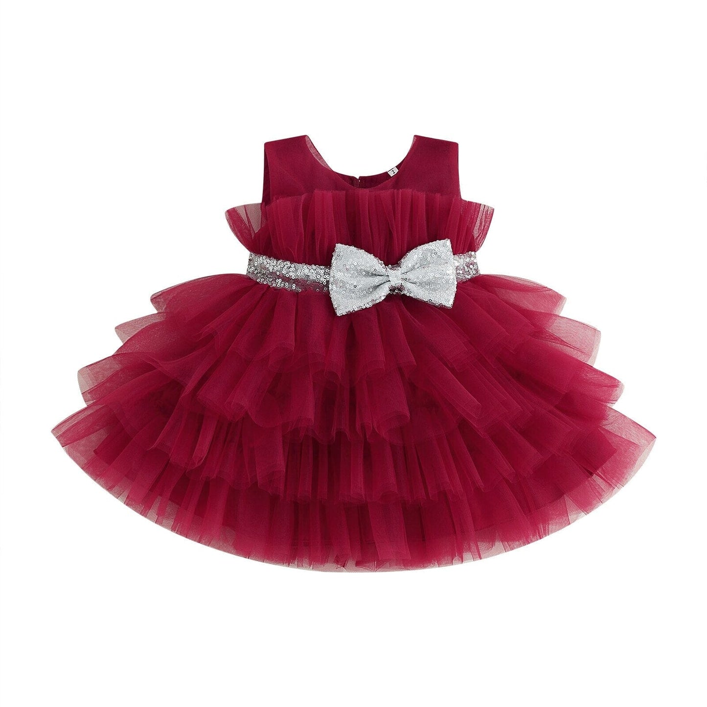 Vestido de Fiesta Infantil Lazo y Tul