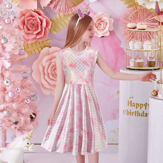 Vestido Infantil Sirena