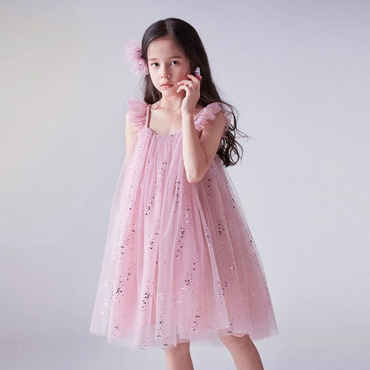 Vestido Infantil Tul Glitter