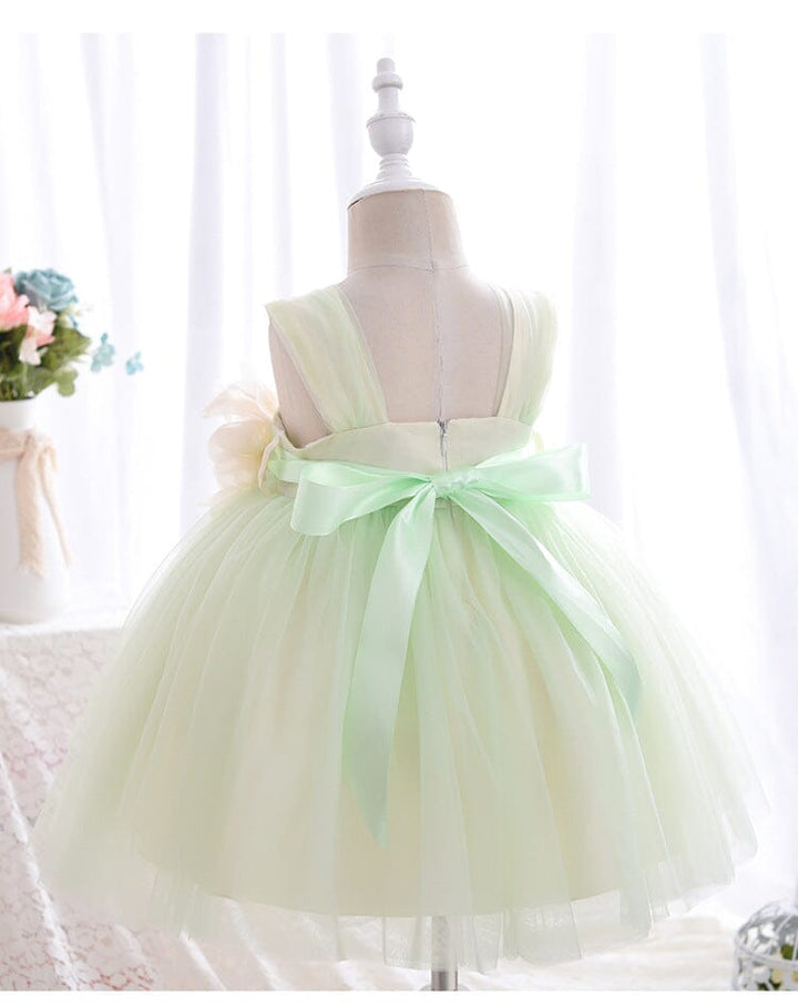 Vestido Infantil Flores y Tul